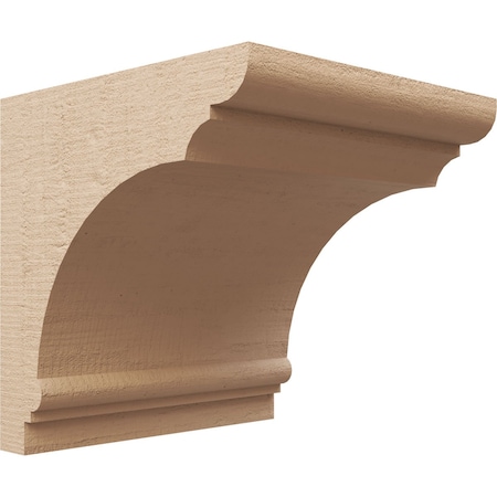 Ekena Millwork 12"W x 12"D x 12"H Wide Hughes Rough Cedar Woodgrain TimberThane Corbel, Primed Tan CORUR12X12X12HUGRCPR